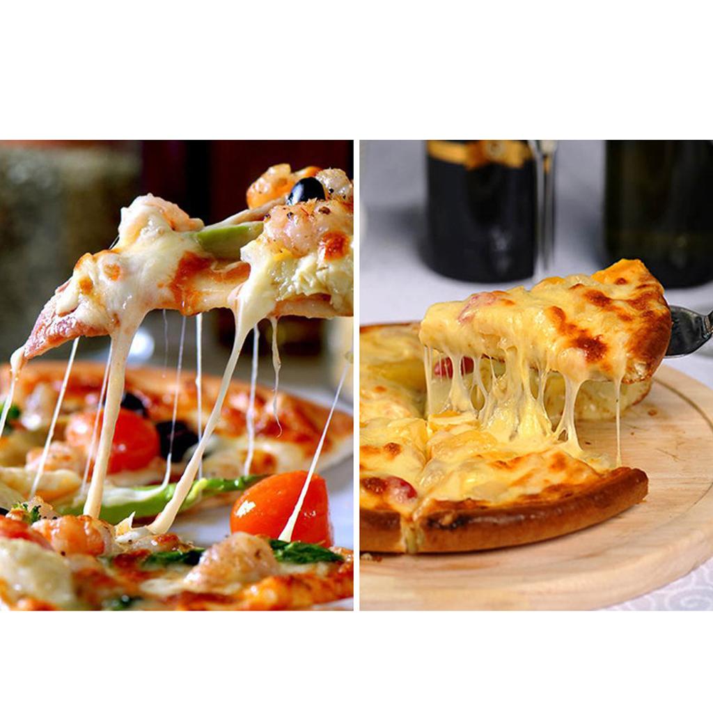 2x Stainless Steel Pizza Peel Pizza Spatula Pizza Paddle with Plastic Handle