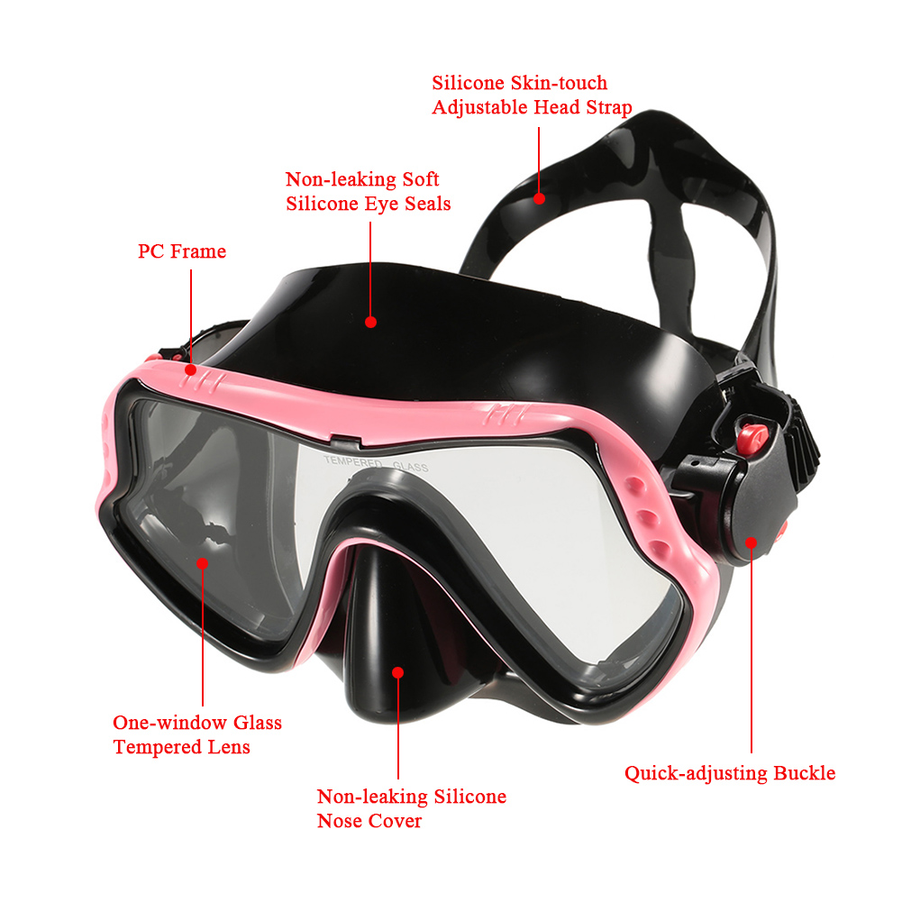 Mặt nạ lặn Mặt nạ bơi với Lớp phủ chống sương mù giúp quan sát rõ ràng hơn.