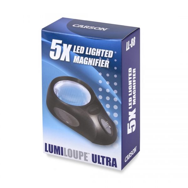 Kính lúp Carson LumiLoupe Ultra LL-88 có đèn - Hàng chính hãng