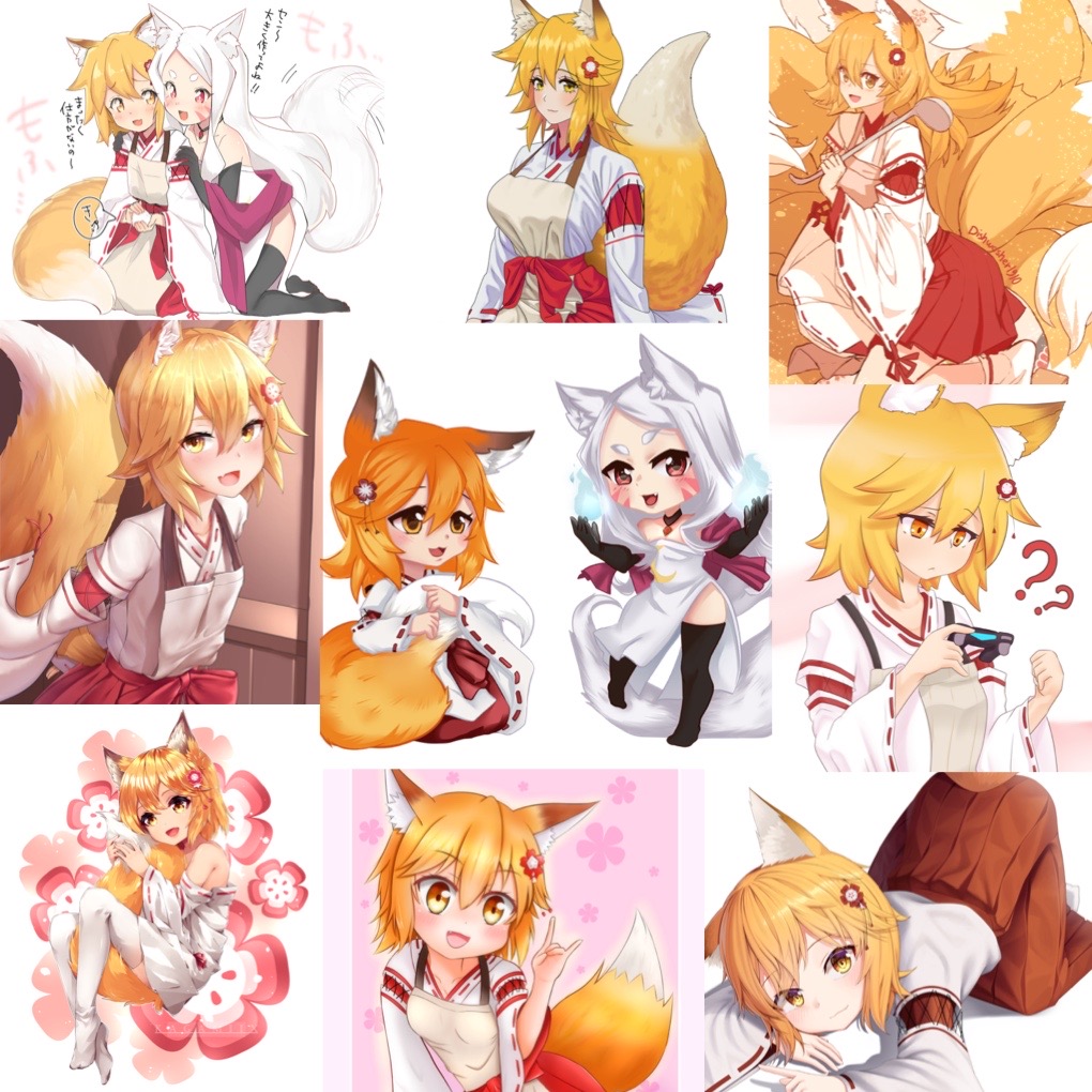 Ảnh Sticker Senko-san 30-60 cái ép lụa khác nhau/ hình dán senko-san