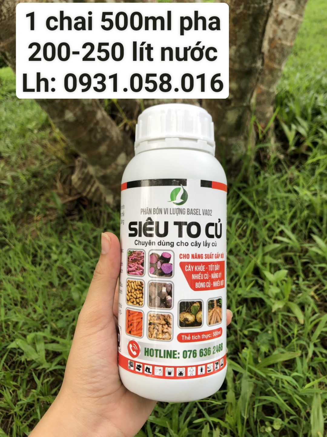 SIÊU TO CỦ - dành cho cây lấy củ 500ml