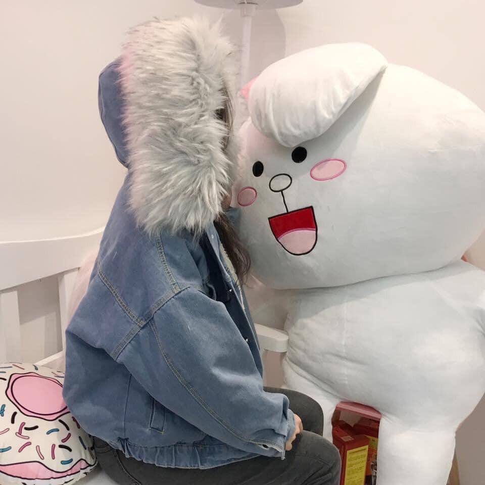 ÁO BÒ LÓT BÔNG DÀY MŨ TO ĐẸP