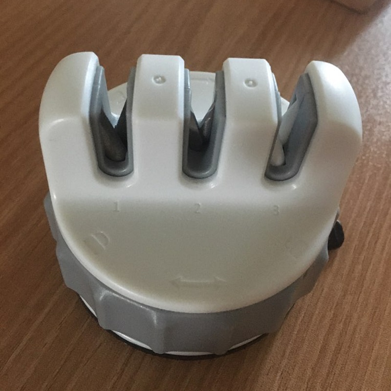 Máy mài dao một tay Xiaomi YouPin Huohou Mini Knife với cốc siêu hút có thể cố định mài Đá mài mini Trible Wheel Đá mài, Dụng cụ mài dao