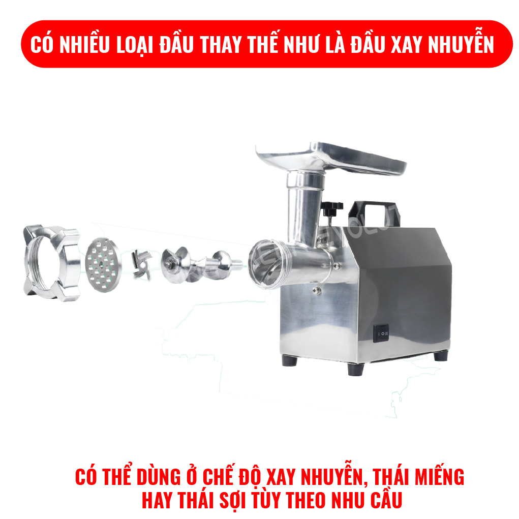 Máy Xay Thịt Công Nghiệp MGA 2 Trong 1. Máy Xay Đa Năng Công Suất 120-150kg/h. Loại Máy Đa Năng. Hàng Nhập Khẩu Thailand