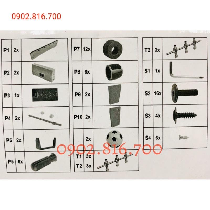 Hộp đồ chơi bàn bi lắc bóng đá bằng gỗ có chân 2393 cỡ lớn