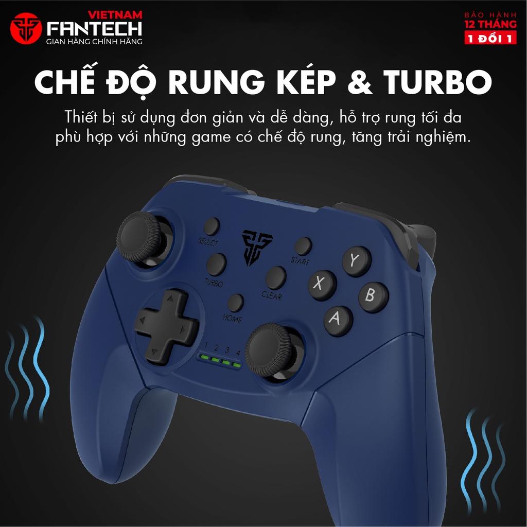 Tay Cầm Chơi Game Không Dây Fantech SHOOTER II WGP13 Dùng Được Cho PC,Console, Smart TV... 4 Chế Độ Từng Thể Loại Game - Hàng Chính Hãng