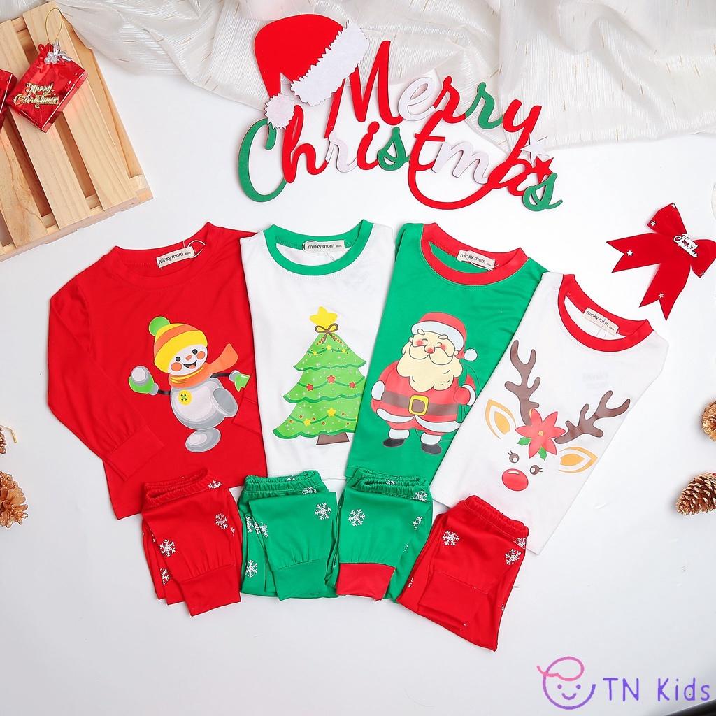 Bộ NOEL Dài Tay Cho Bé Trai Bé Gái Bộ Giáng Sinh Cho Bé Chất Cotton Cao Cấp Siêu C