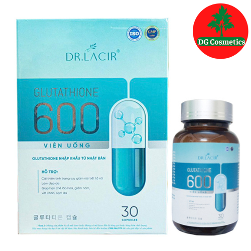 Viên Uống Trắng Da, Mờ Nám, Thâm Sạm Glutathione 600 Dr Lacir