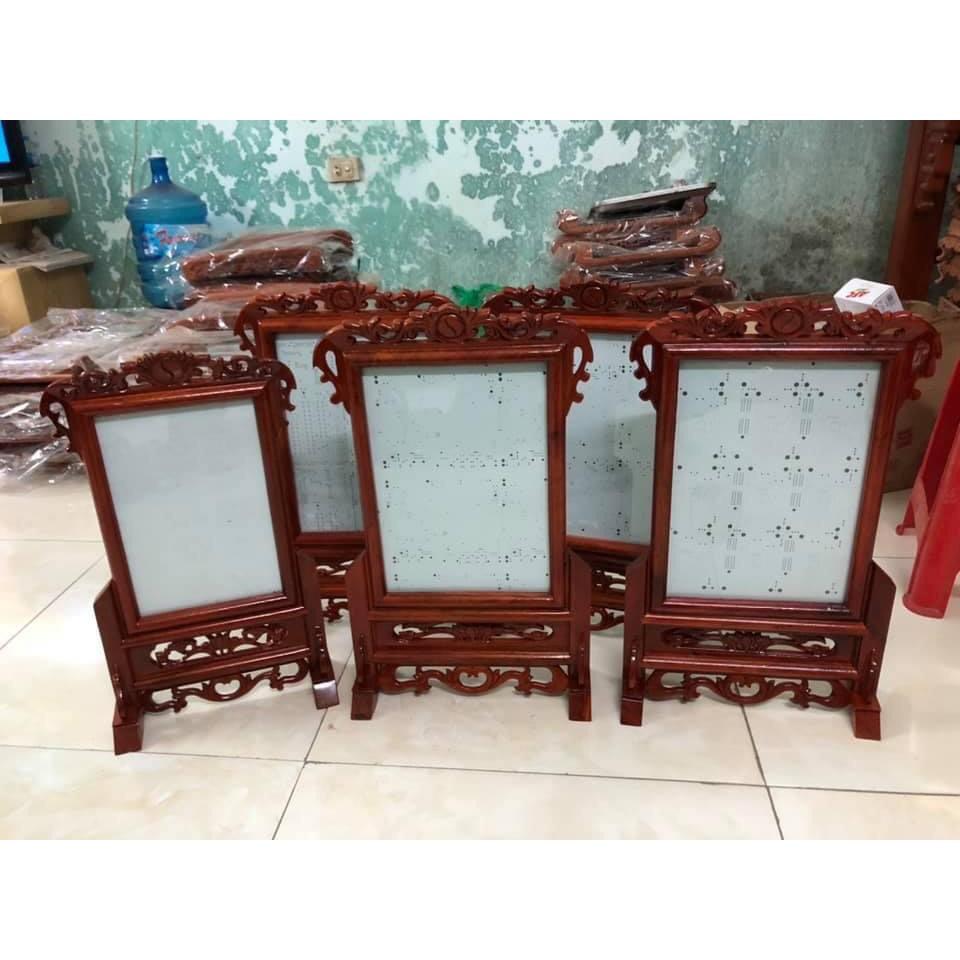 Khung ảnh thờ gỗ hương cao cấp