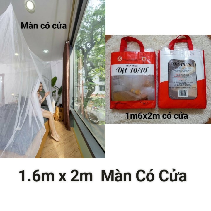 Mùng Tuyn, Màn Tuyn Chống Muỗi Dệt 10/10 / Mùng Tuyn Màn Tuyn Chống Muỗi Có Cửa & Không Cửa Đủ Kích Thước / Mùng Màn Tuyn May 10