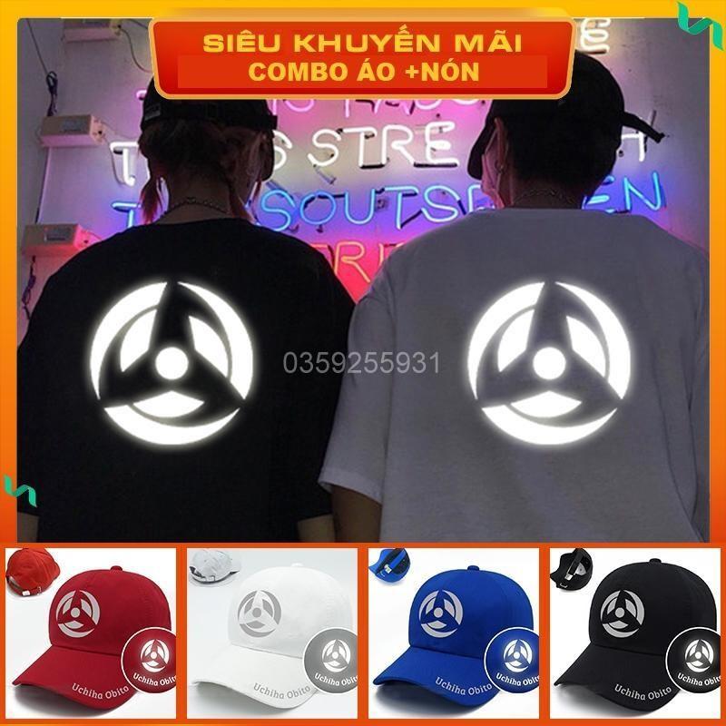 Combo Áo Thun Phản Quang + Nón Phản Quang Naruto - Obito 1