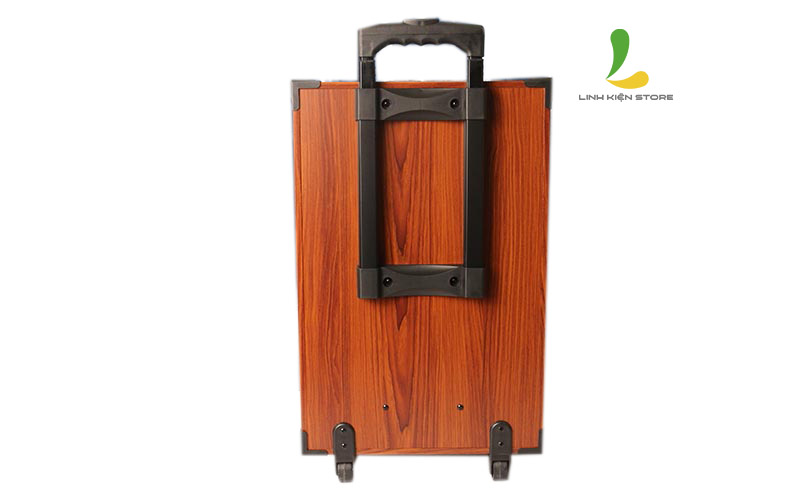 Loa kéo Hosan GD12-27 - Loa karaoke mini thùng gỗ hát hay giá rẻ tặng kèm 2 micro - Hàng nhập khẩu