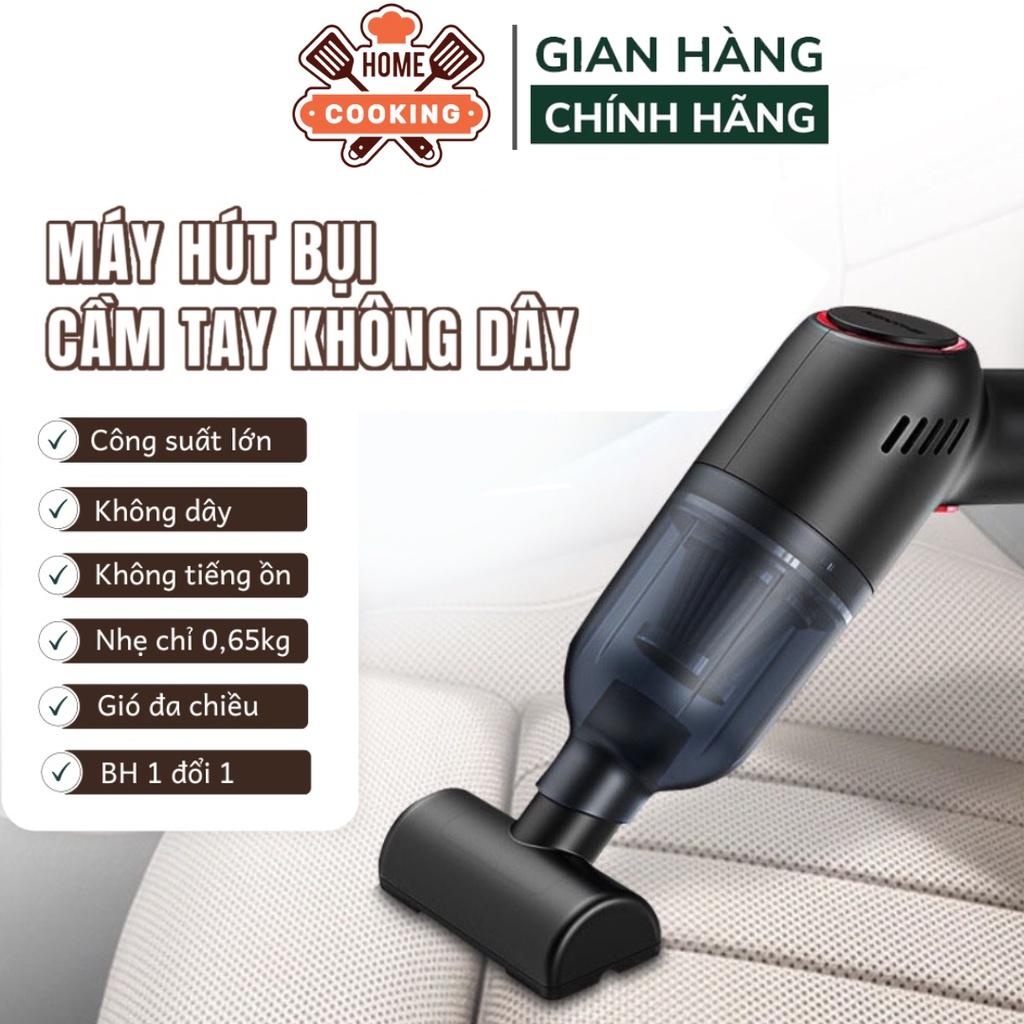 Máy hút bụi mini cầm tay không giây LT101C sạc pin lực hút 12000PA, hút bụi ô tô, bàn làm việc, nhà cửa, hút bụi giường