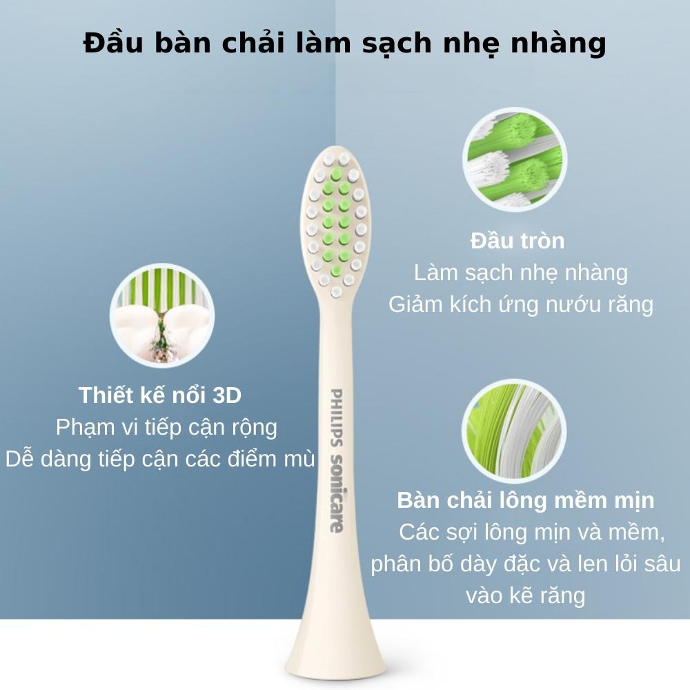 Bàn chải đánh răng điện Philips HX2471 với 5 chế độ làm sạch Công nghệ Sonicare Advanced Sonic - Hàng nhập khẩu