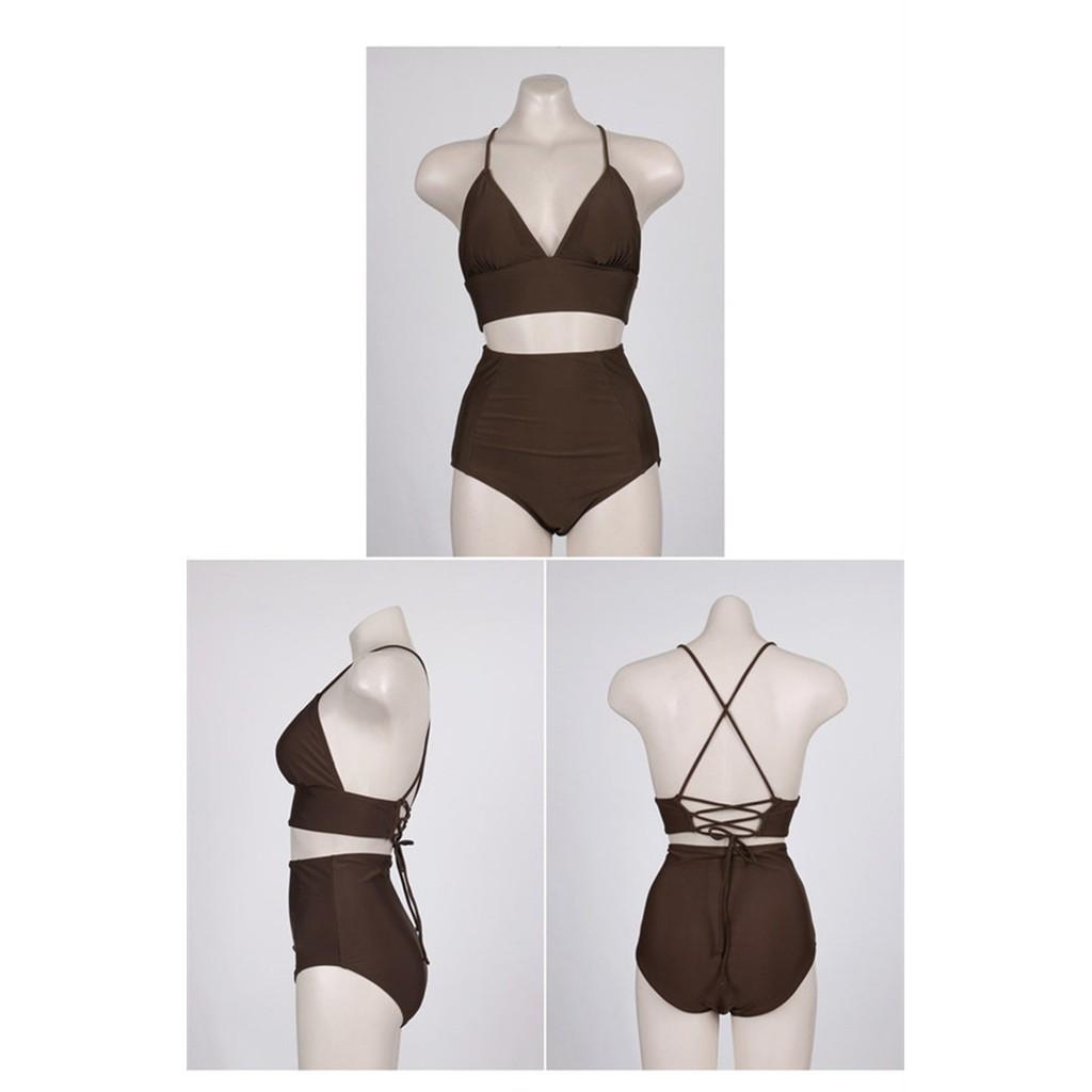 CÓ SẴN bikini đồ bơi nữ khoét eo gợi cảm mới của Hàn Quốc che bụng bầu thon gọn
