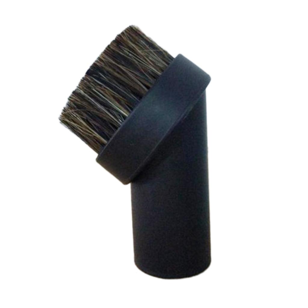 2x Round Dusting Brush Long Horsehair Vacuum Cleaner Attachment 32mm/1.25"