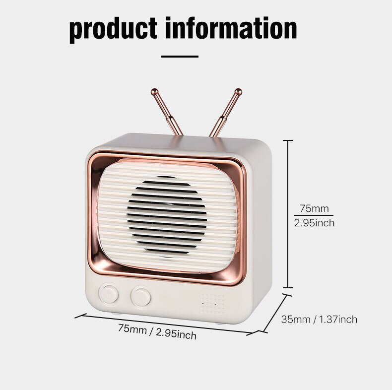 Loa bluetooth Retro Television phong cách Cổ điển D00-733