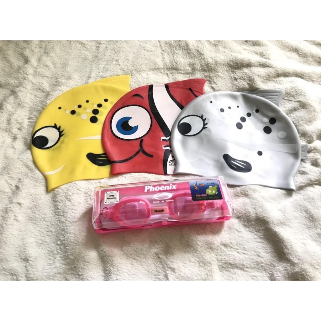 Combo kính Phoenix và nón bơi cực cute cho trẻ em