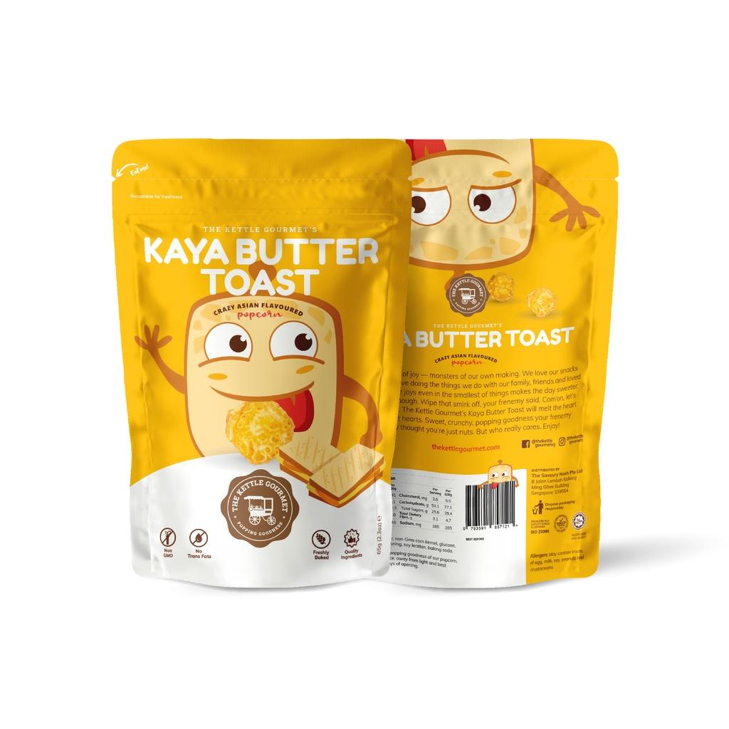 BẮP RANG BƠ VỊ BÁNH MÌ NƯỚNG KAYA KIỂU SINGAPORE THƯƠNG HIỆU THE KETTLE GOURMET - KAYA BUTTER TOAST POPCORN 65G / BICH