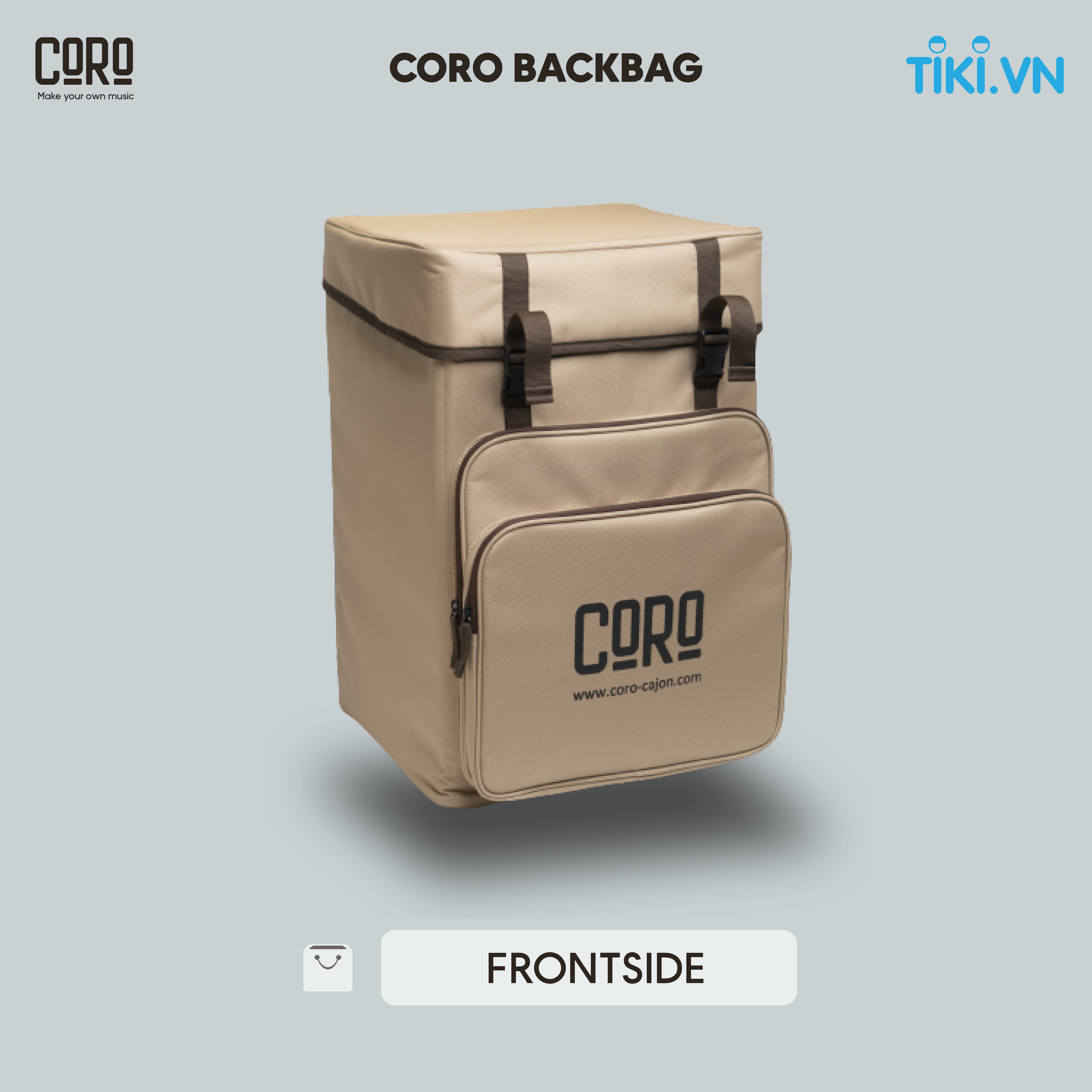 Trống Cajon CORO VIETNAM cao cấp [ J-Series ] - Tặng kèm bao trống cao cấp + Khóa học cajon online