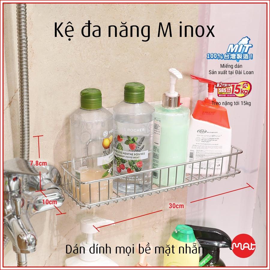 iMat Kệ dán tường nhà bếp, nhà tắm chịu lực siêu dính đa năng, móc treo dán tường cao cấp Happy Home Đài Loan