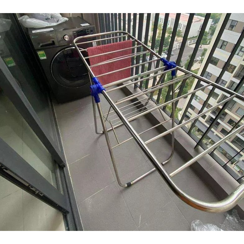 Giàn phơi quần áo Inox chữ A cao cấp, kiểu dáng Hàn Quốc
