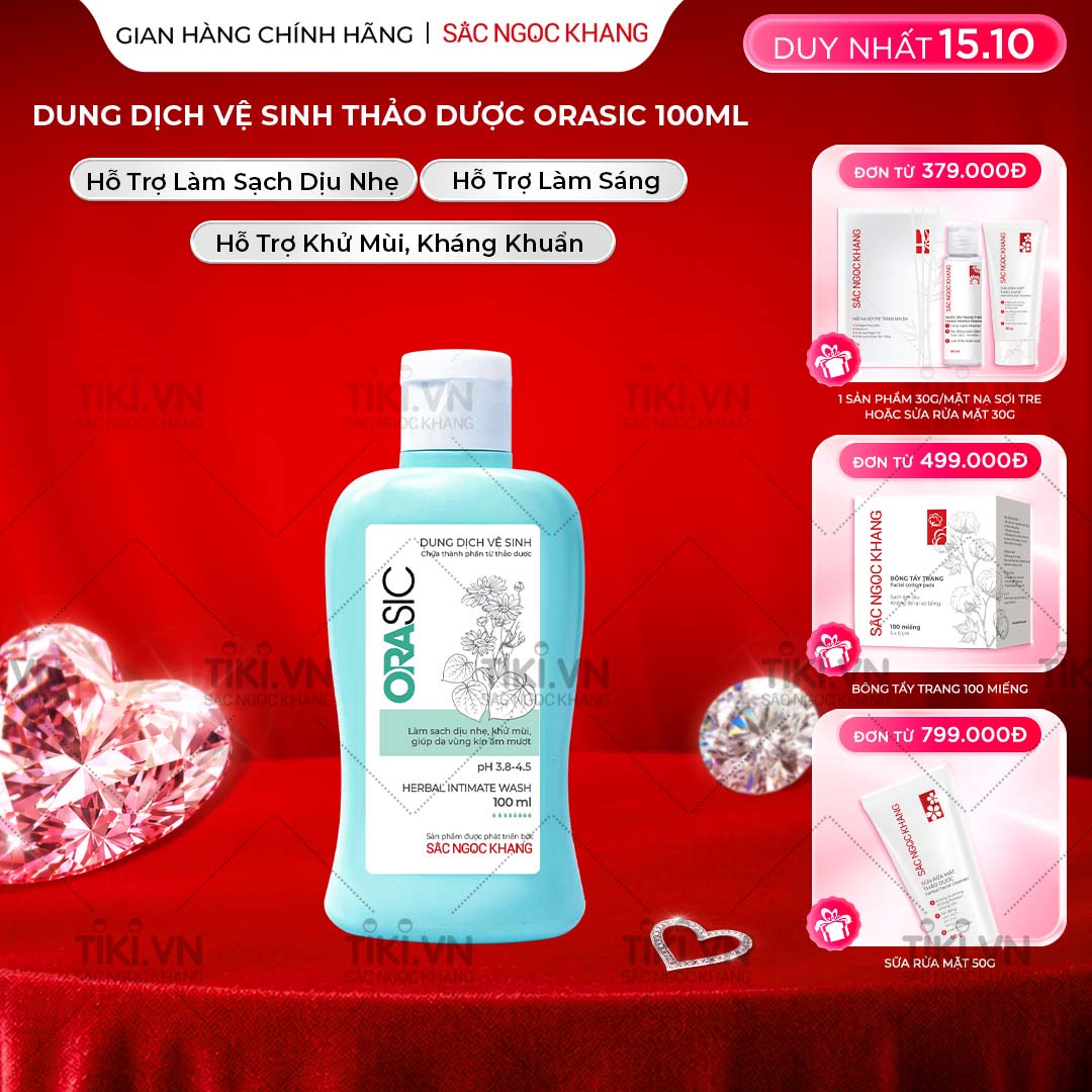 Dung dịch vệ sinh Orasic 100ml kháng khuẩn thiên nhiên