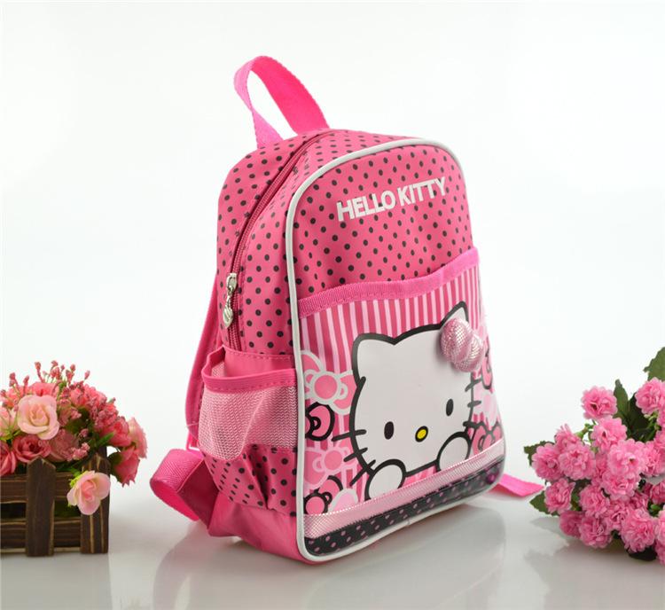 Sanrio Hello Kitty Học Học Sinh Mẫu Bé Gái Ba Lô Hoạt Hình Túi Xách
