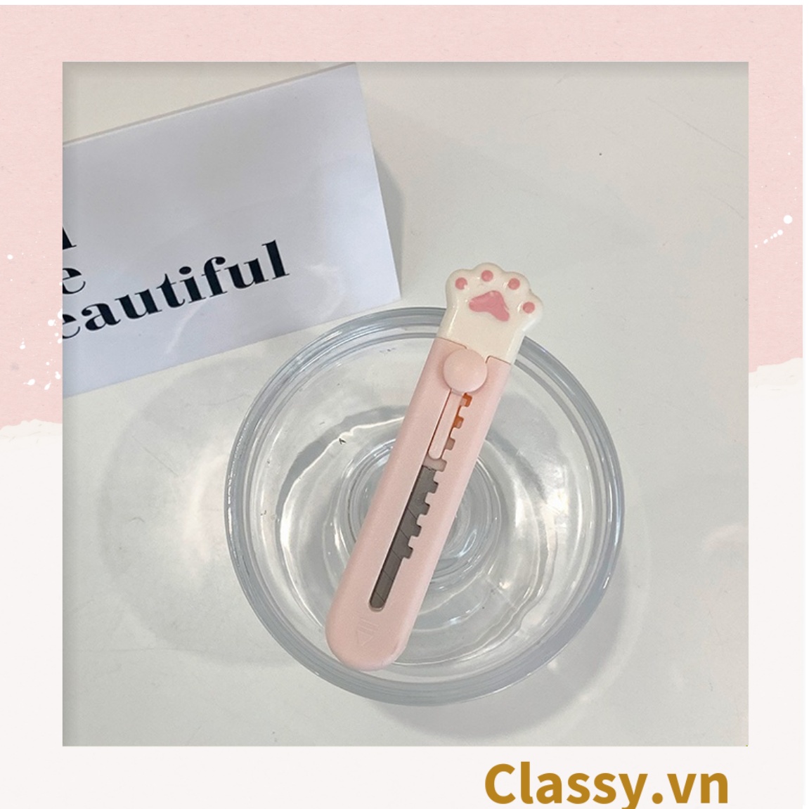 Dao Dọc Giấy Chân Mèo Classy Dễ Thương PK642