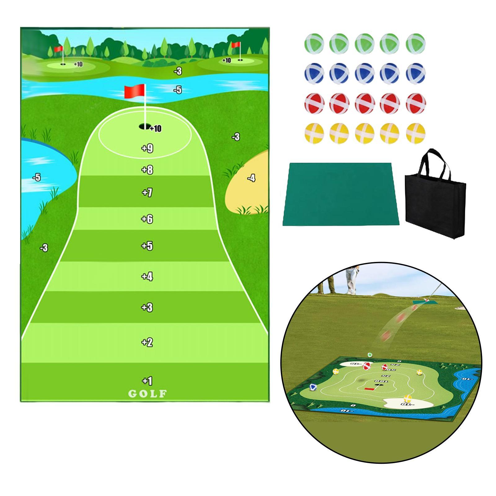 Golf Hitting Mat Cushion Durable Improve Golf Skills Training Swing Trainer Golf Game Set for Office Home