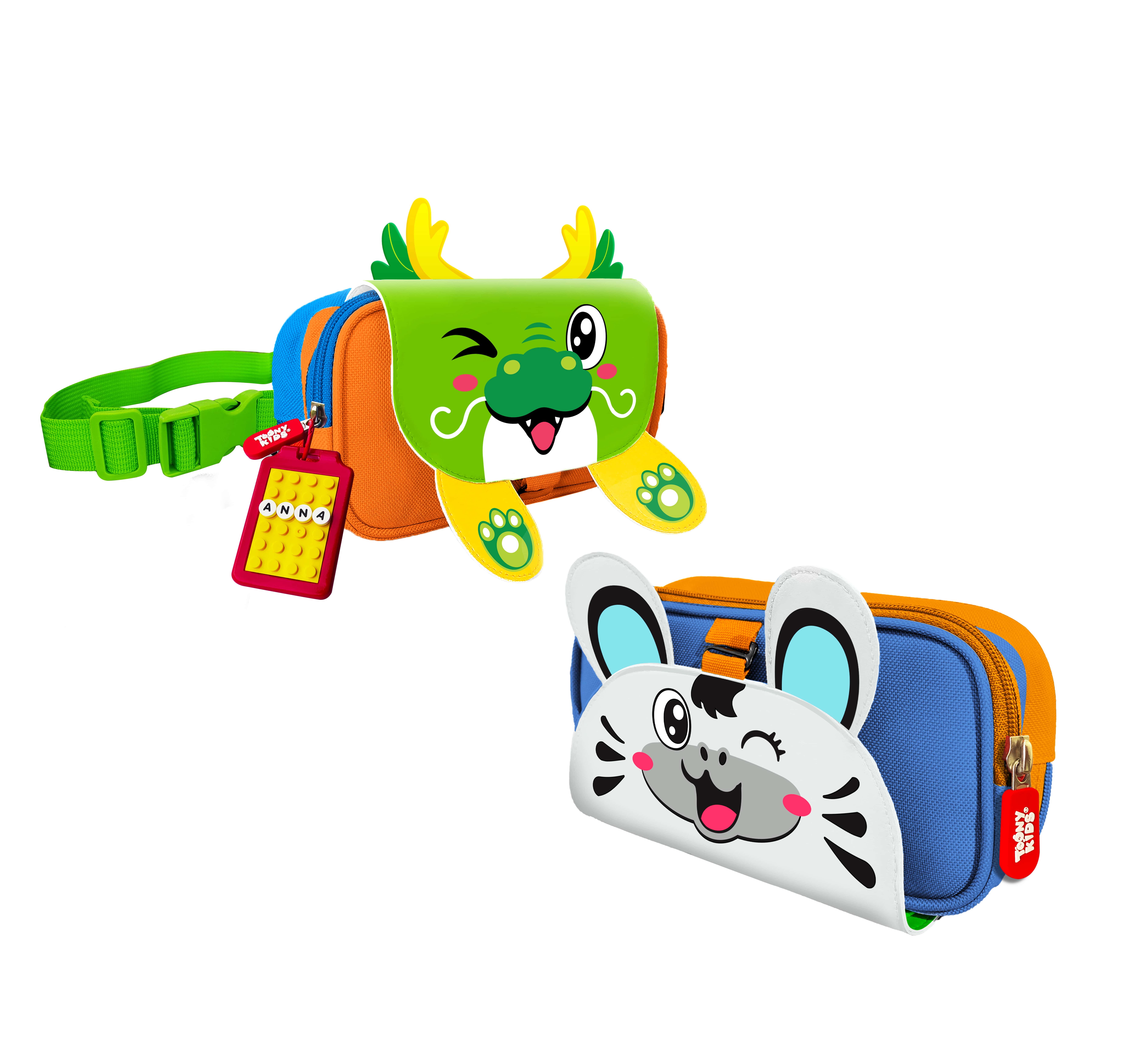 Túi Đeo Sáng Tạo TOONYKIDS Cá Nhân Hóa Rồng Ngựa TN00523-005 [Tặng Kèm Sticker
