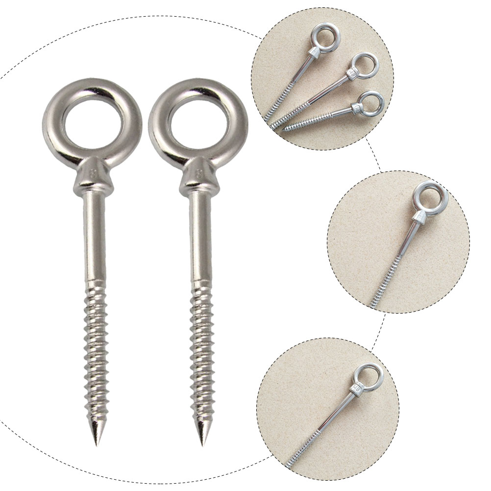 4 Vít Thép Không Gỉ Móc Di Động Treo Xoay Võng Móc Trong Nhà