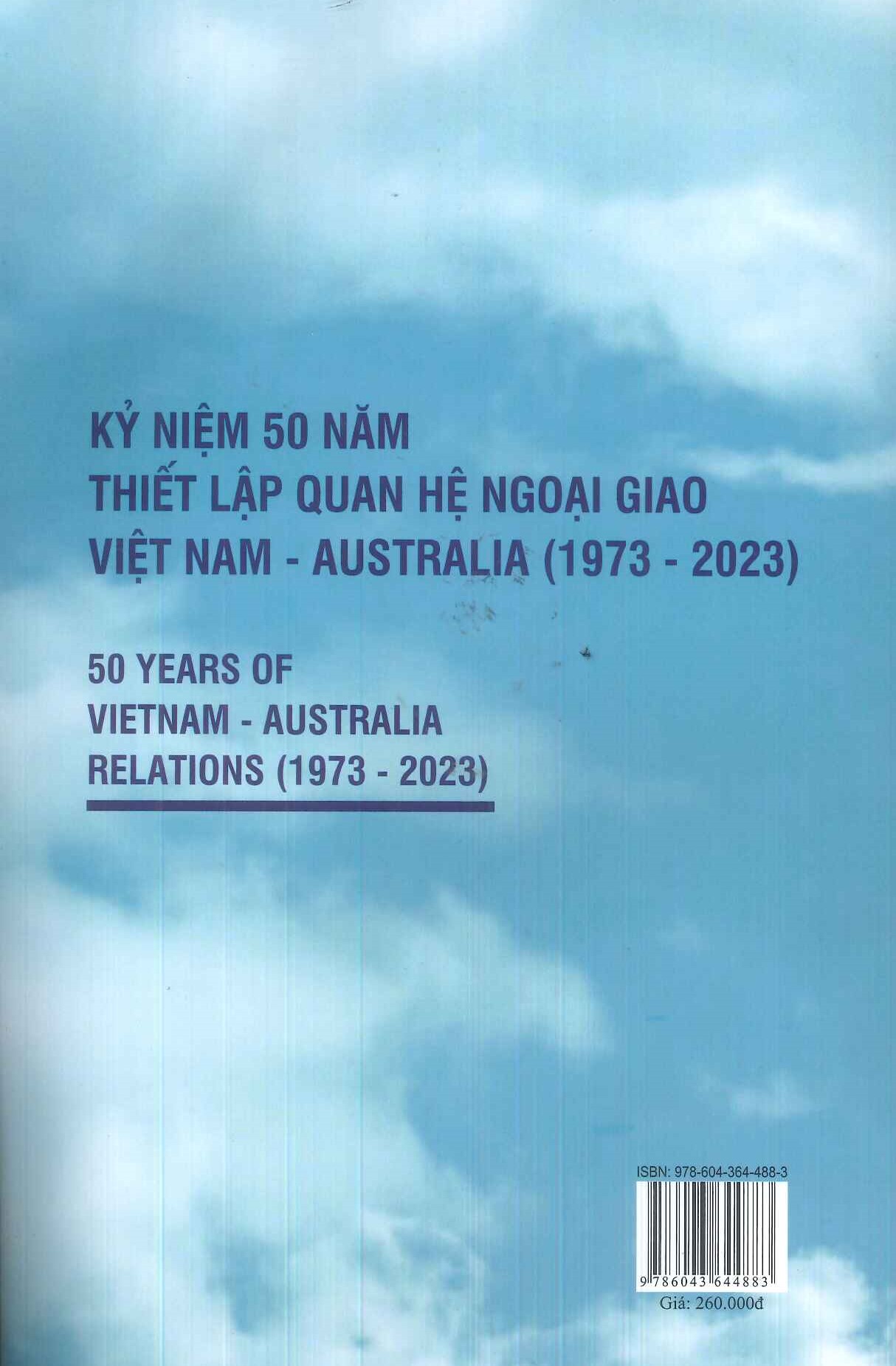 50 Năm Quan Hệ Việt Nam - Australia (1973 - 2023) (Sách chuyên khảo)
