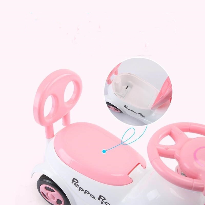 Xe chòi chân heo peppa cho bé có nhạc