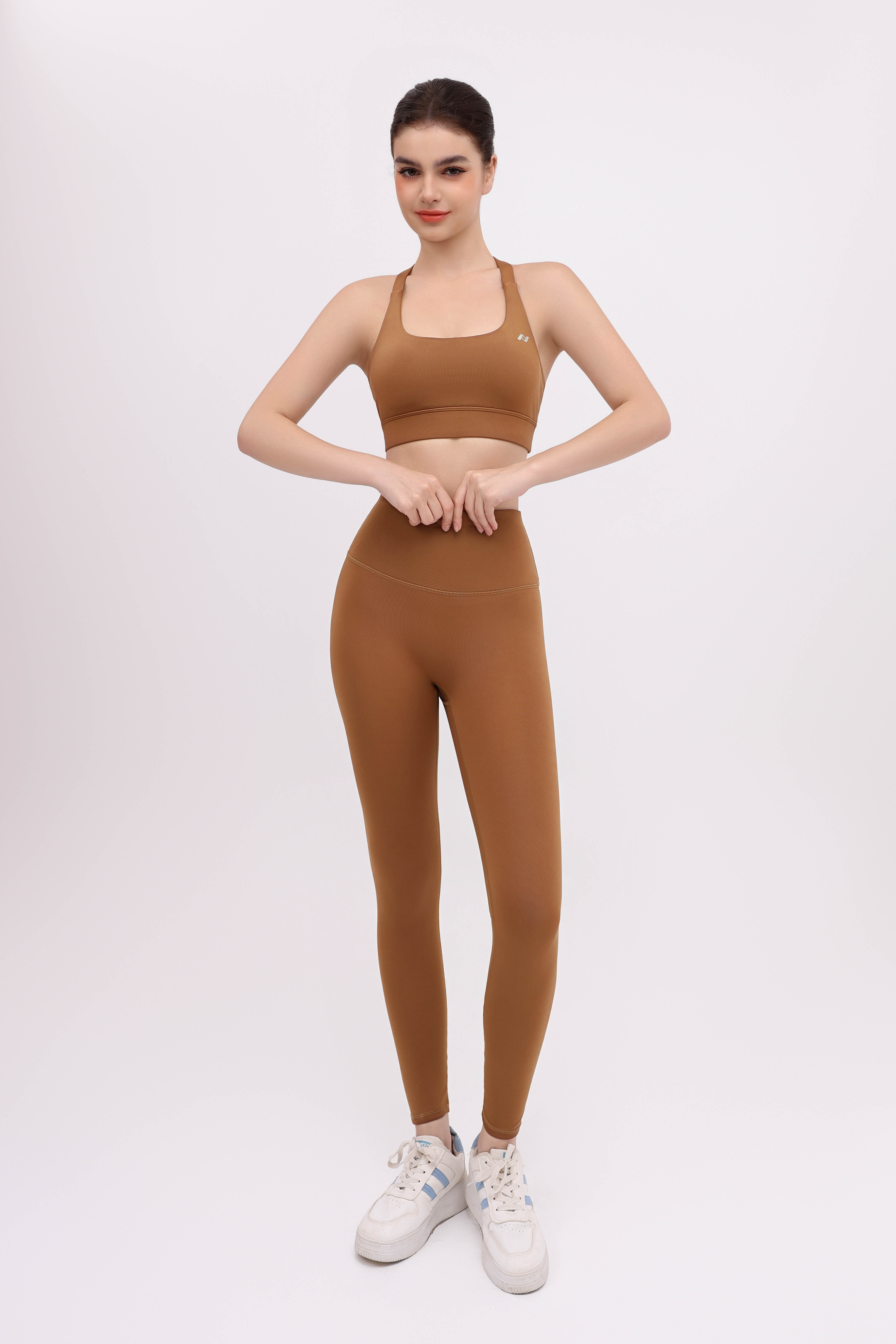 Set đồ thể thao Nữ tập Gym Yoga Pilates FANFIT FFSET011 - Áo bra FFSB004, Quần legging FFLG002
