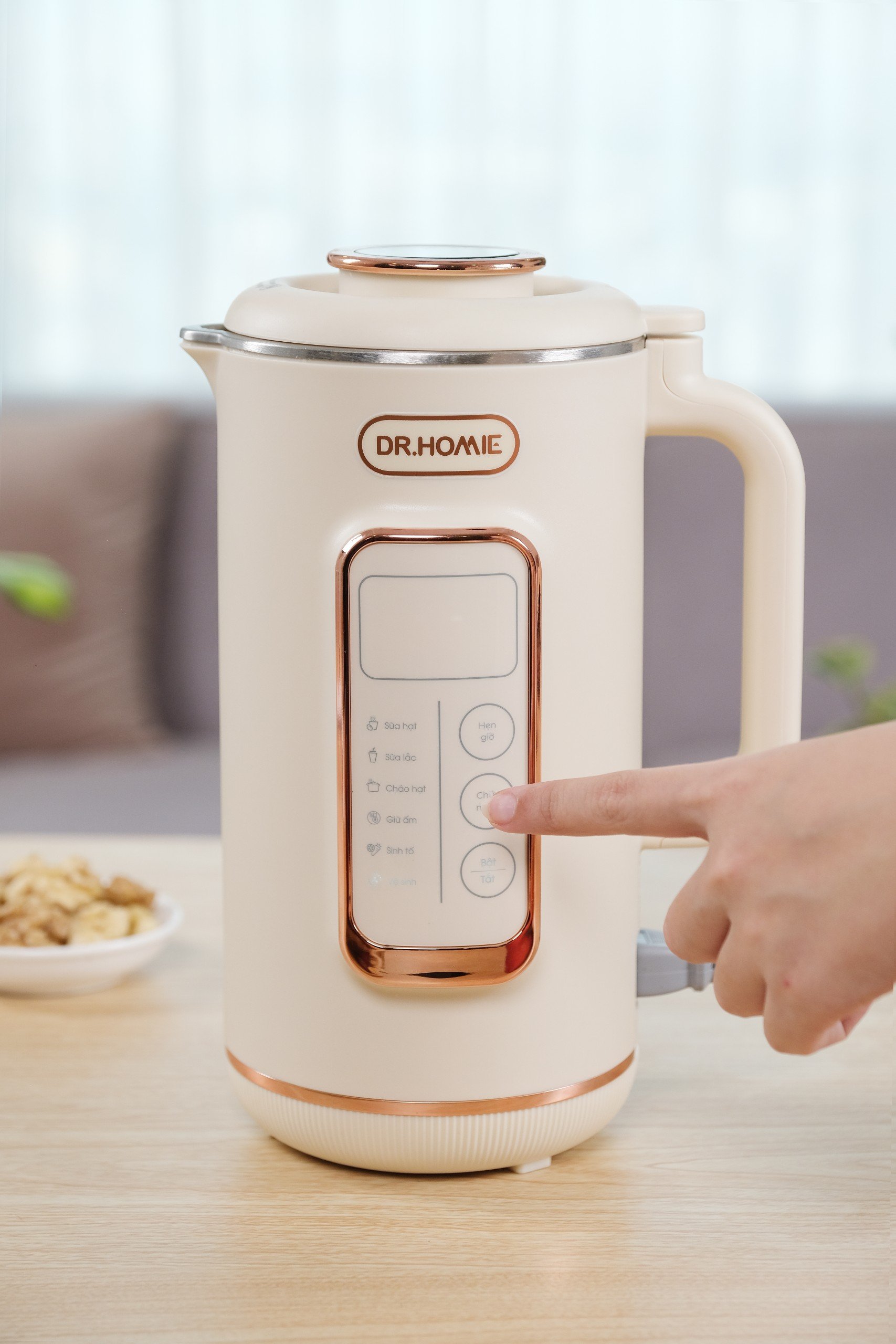 Máy Làm Sữa Hạt DrHomie AN60 - Phiên Bản Chống Khê, Chống Trào Hàng Đầu Việt Nam - Bảo Hành 12 Tháng