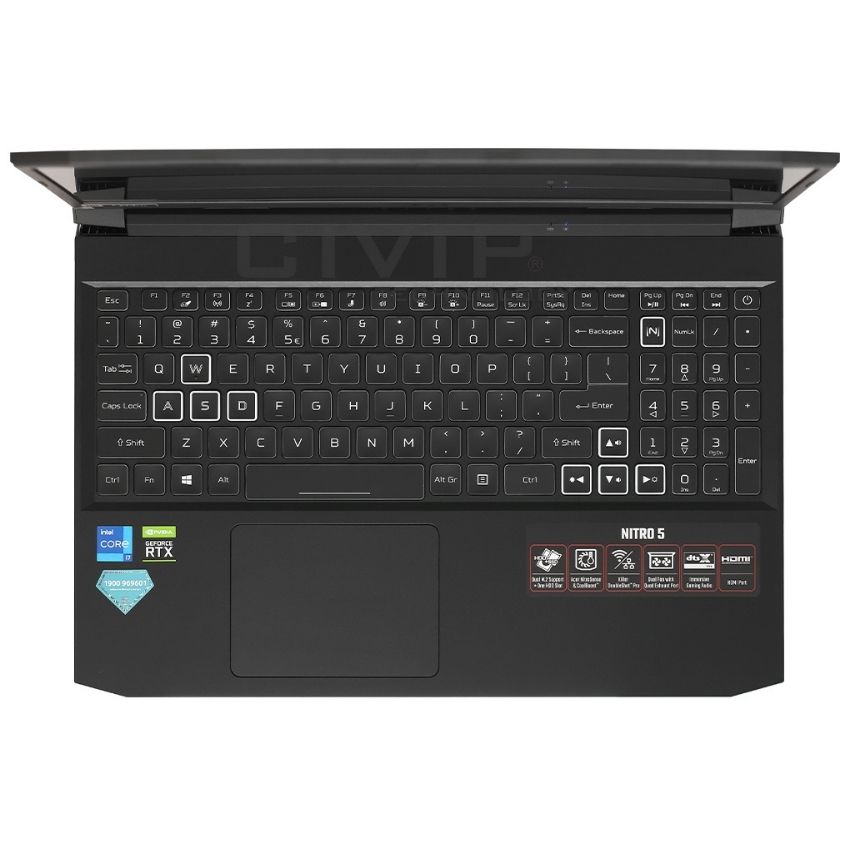 Laptop Acer Gaming Nitro 5 AN515-57-71VV (NH.QENSV.005) (i7 11800H/8GB Ram/512GB SSD/RTX3050 4G/15.6 inch FHD 144Hz/Win 11/Đen) - Hàng chính hãng