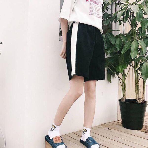 Quần short unisex 1 sọc quần đùi 1 line nam nữ THE 1992