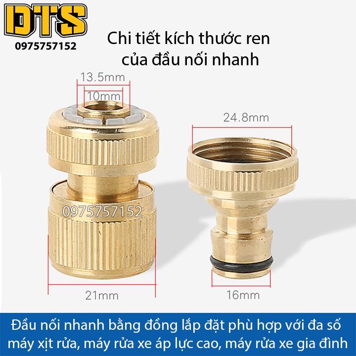 Bộ khớp nối nhanh đầu vào Đài Loan cho máy rửa xe áp lực cao, máy xịt rửa cao áp, máy rửa xe gia đình