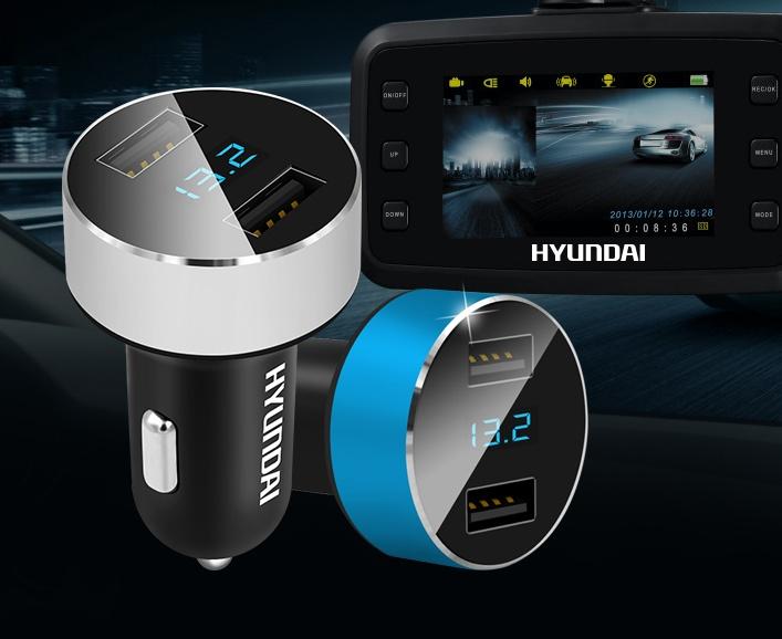Bộ chia tẩu sạc ô tô USB Huyndai HY36 loại tốt - Hàng nhập khẩu