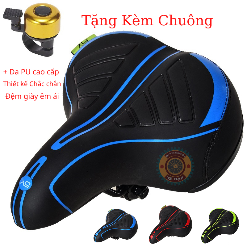 Yên xe đạp thể thao , Yên xe đạp siêu êm , Chính hãng Sengxin , da PU cao cấp - Tặng kèm chuông 03