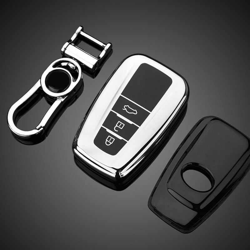Vỏ Tpu Bọc Chìa Khóa Điều Khiển Từ Xa Cho Xe Hơi Toyota Chr Prado 2017 2018 Prius Camry Corolla Avanza Vios Estima Sienta Innova Alphard Rav4 2017 2018 2019 2020