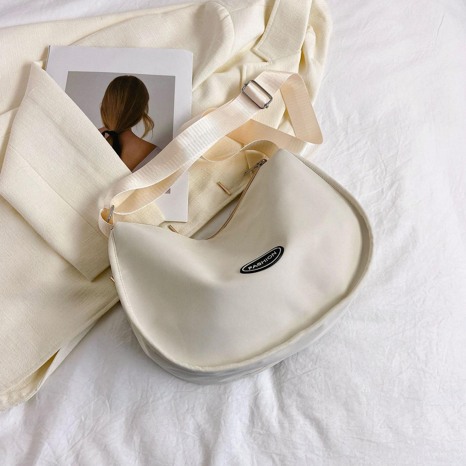 Large Capacity Crossbody Bag Shoulder Bag Casual Handbag Zipper Men Women Canvas Bag Pouch for Trekking Fishing Hiking Outdoor Sports Travel