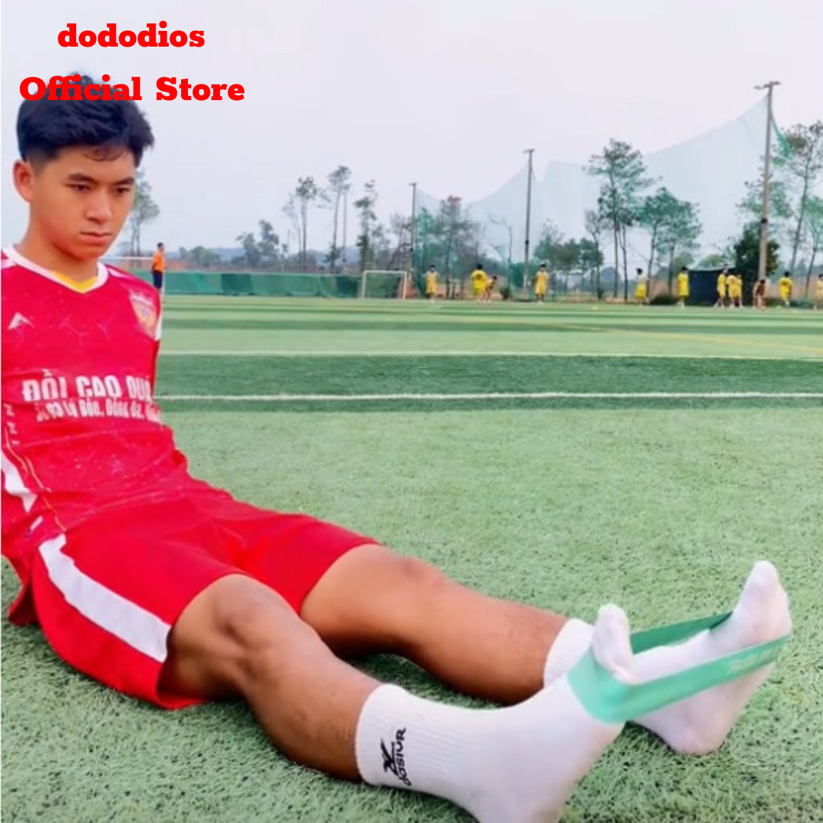 Hình ảnh Dây kháng lực bóng đá tập chân, tăng cơ lực sút cổ chân đá bóng - Chinh hãng dododios