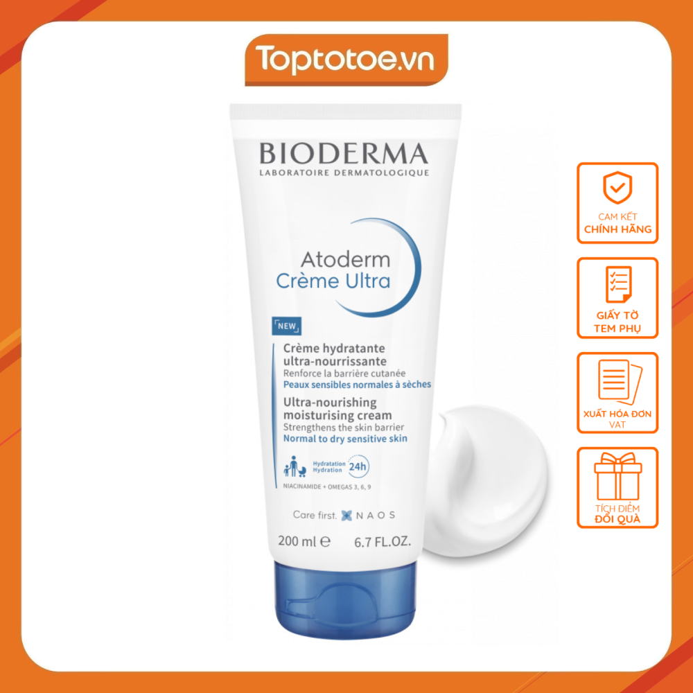 Kem Dưỡng Da BIODERMA ATODERM Cream 200ml - 028067B