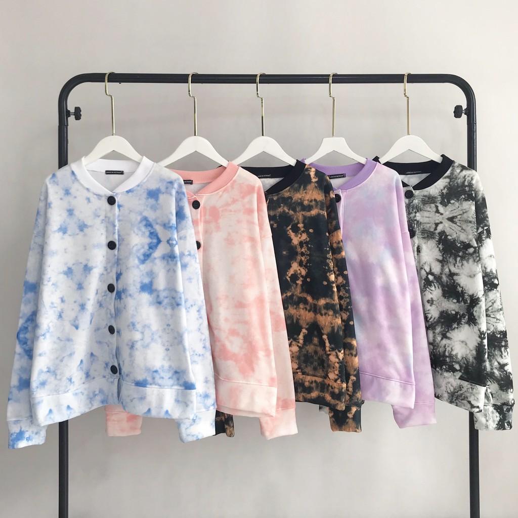 Áo Cardigan Loang Màu Siêu Xinh - Tie Dye Cardigan 2020 Streetwear Streetstyle