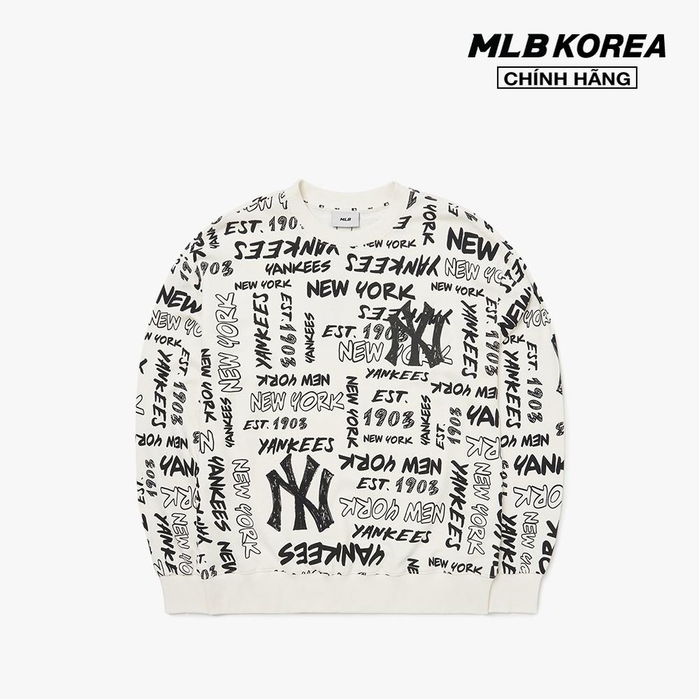 MLB - Áo sweatshirt tay dài cổ tròn Grafitti Allover Mega Overfit 3AMTZ0124