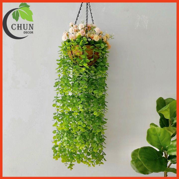 Chùm Lá Rũ Nhân Tạo 5 Nhánh Lá Dài 80cm Trang Trí Ban Công, Tường, Trang Trí Nhà Cửa, Sân Vườn, Lớp Học, Cửa Hàng