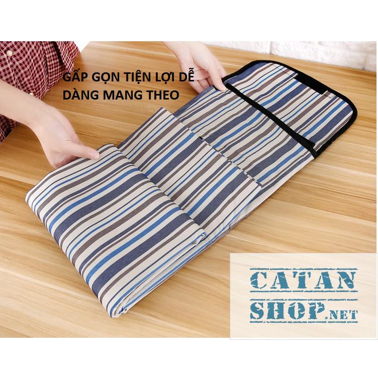 Bạt trải cắm trại 1M5 * 2M xếp gọn, thảm trải đi phượt, picnic 3 lớp chống thấm tuyệt đối có quai xách cao cấp