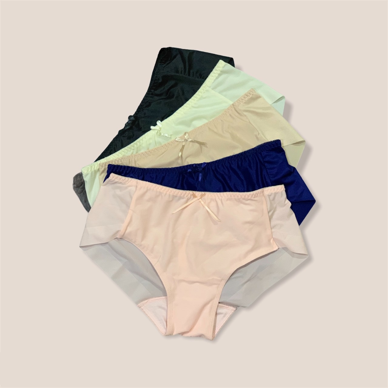 COMBO 5 QUẦN LÓT NỮ THUN LỤA LẠNH TRƠN TÀNG HÌNH Q6